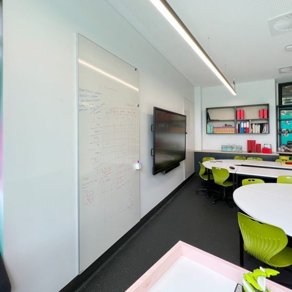 Whiteboard Wall Lining in Robotic Classroom in Macarthur Anglican School Sydney.