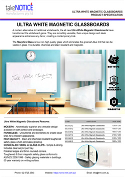 glassboard specifications