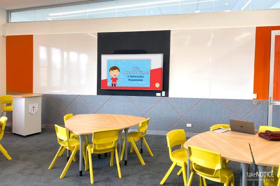 whiteboard pinboard wall lining